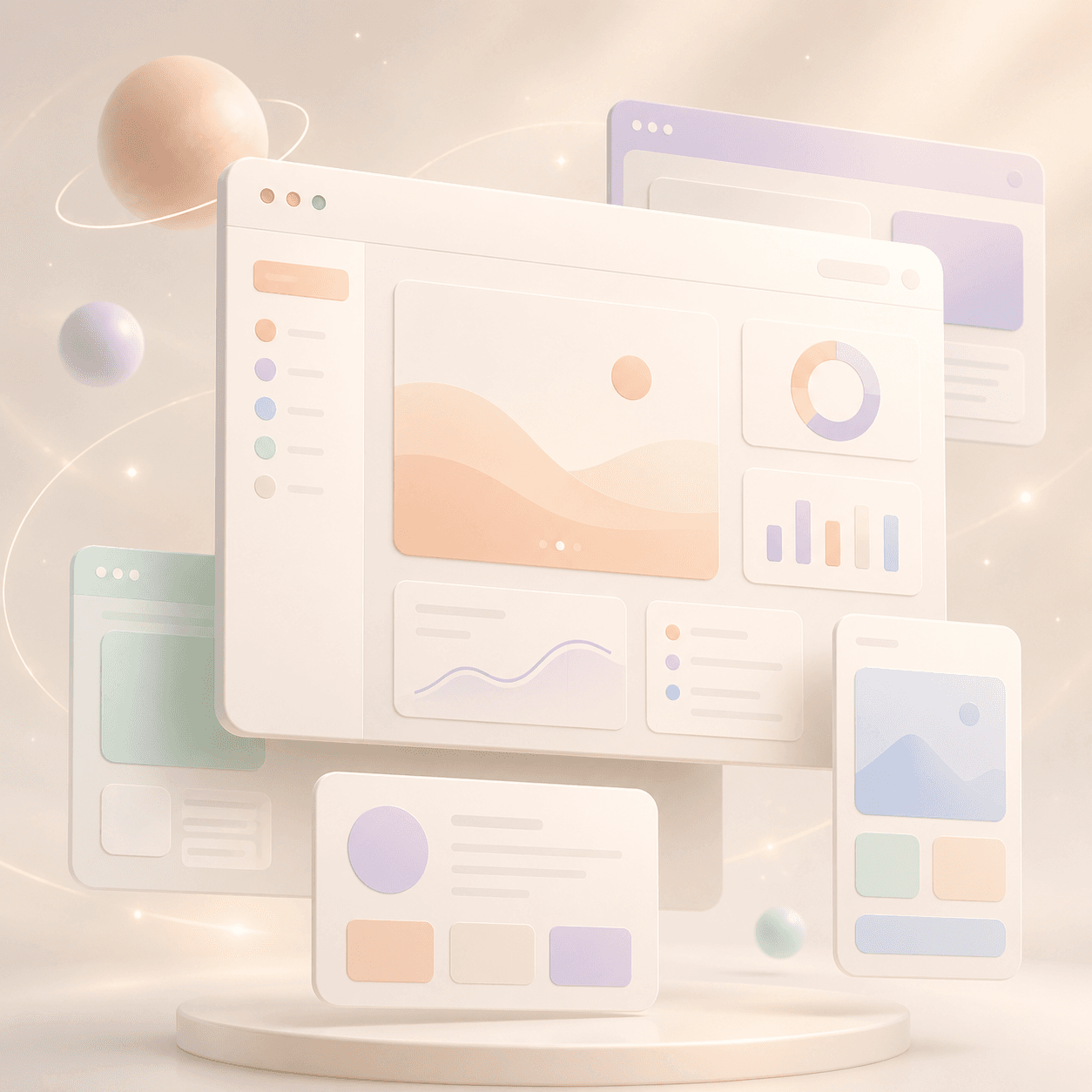Web interface visual