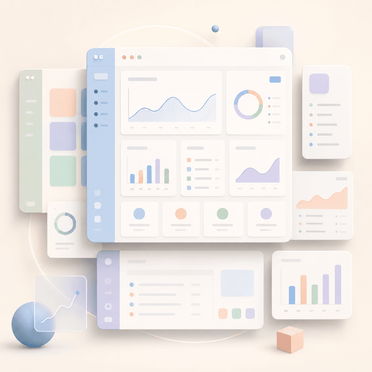 SaaS dashboard architecture visual