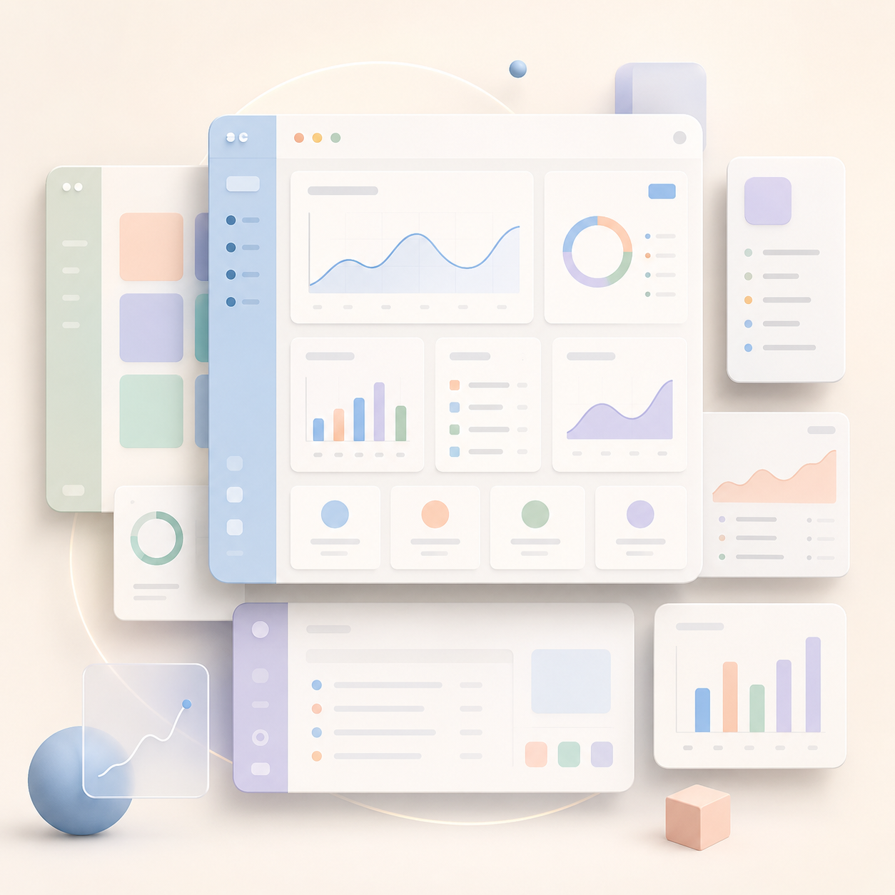 SaaS dashboard architecture visual